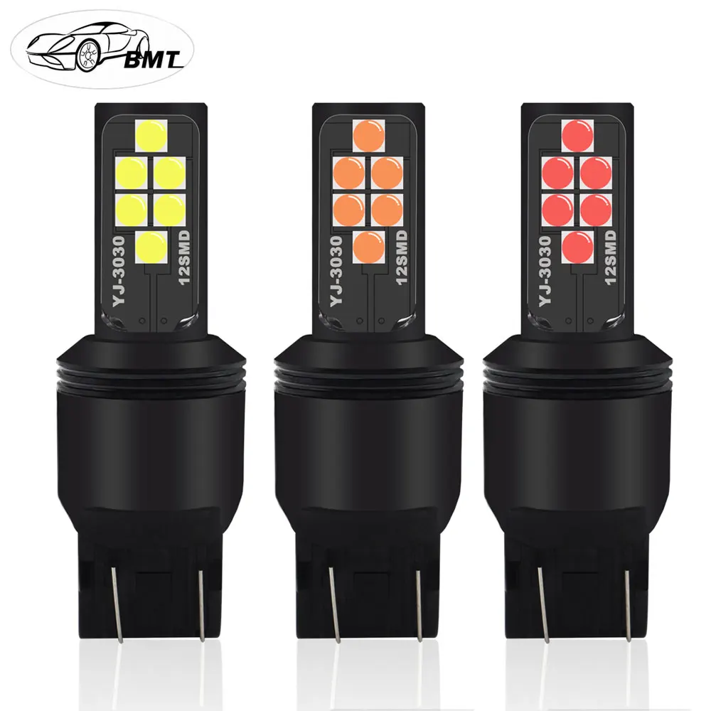 BMT лампочки для авто T20 W21/5W W21 5W W21W led лед габариты светодиоды светодиодные лампы