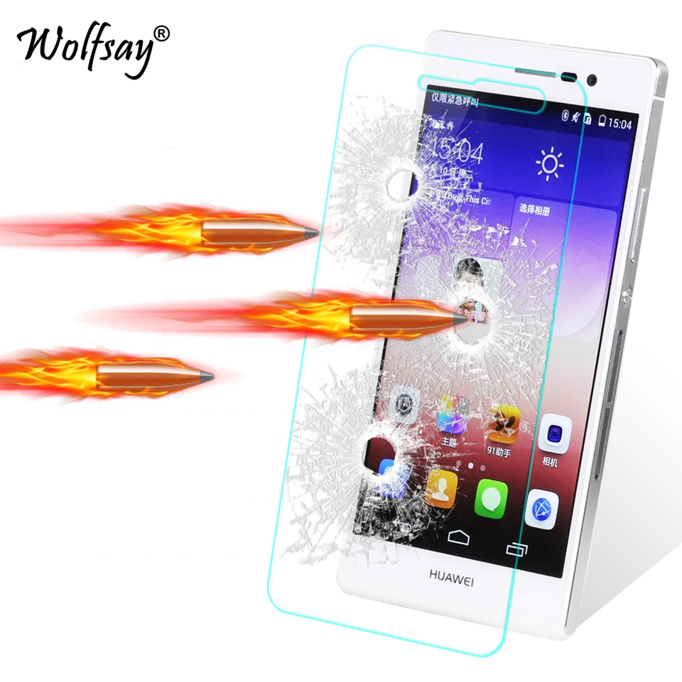 2 шт. Защитное стекло для экрана Huawei P7 пленка из закаленного стекла Ascend P 7 защитная