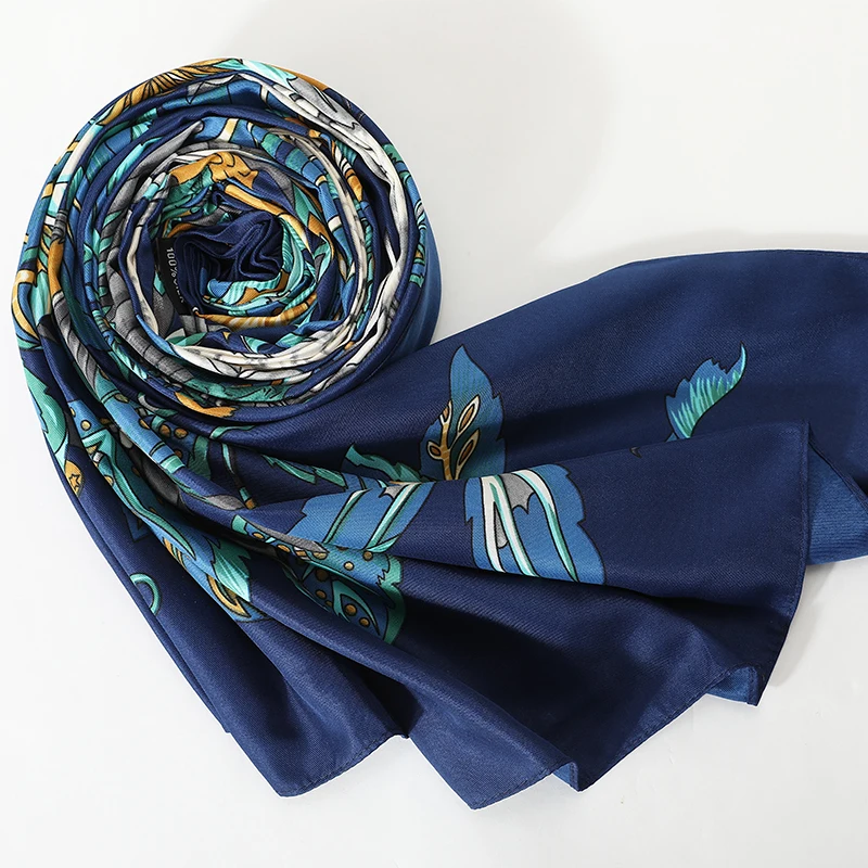

[FEILEDIS] 2019 Women Large Shawls Print Stoles Square Bandana Luxury Brand Kerchief Scarf Female High quality soft scarf AS0517