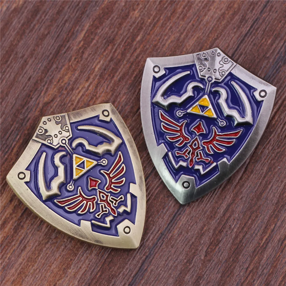 Игра Легенда о Зельде значок Ocarina of Time щит логотип косплей популярная брошь