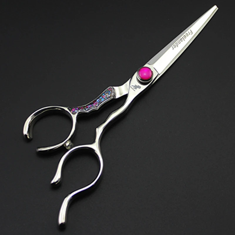 

6inch Personality Hair Cutting Scissor Japan 440C Stainless Steel Professional Hairdressing Style Barber Supply Shear Clipper