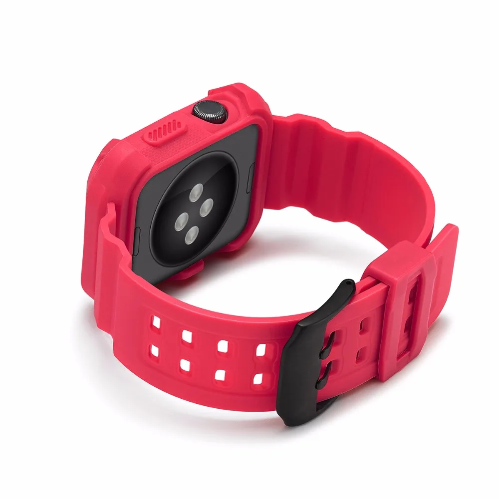 URVOI ремешок для apple watch series 2 1 полный Чехол Ремешок iWatch PC летний красочный