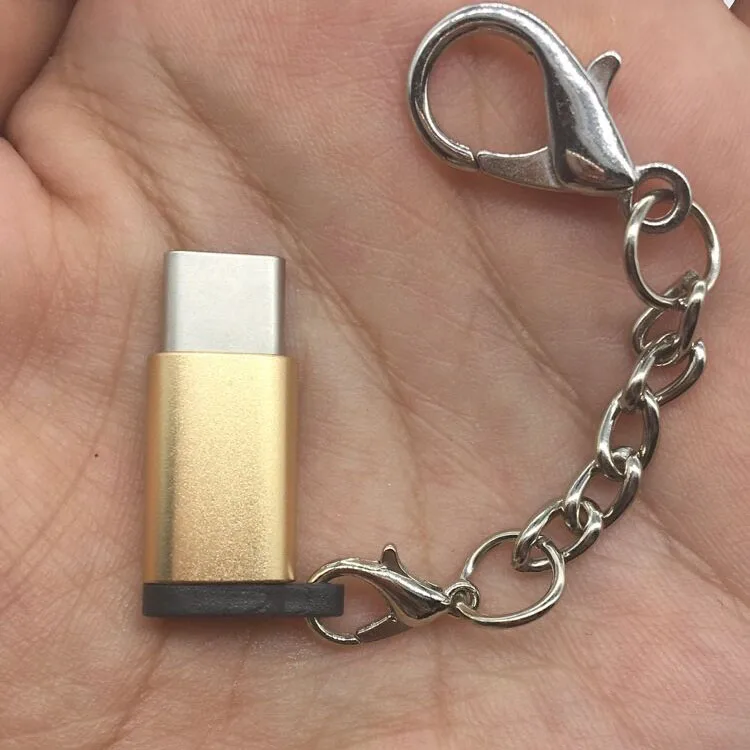 Золотой Usb type-C для микро зарядки синхронизации адаптер type C микро зарядное устройство адаптер конвертер для huawei P20 30 samsung S8 S9 S10 Plus Pro - Цвет: Золотой