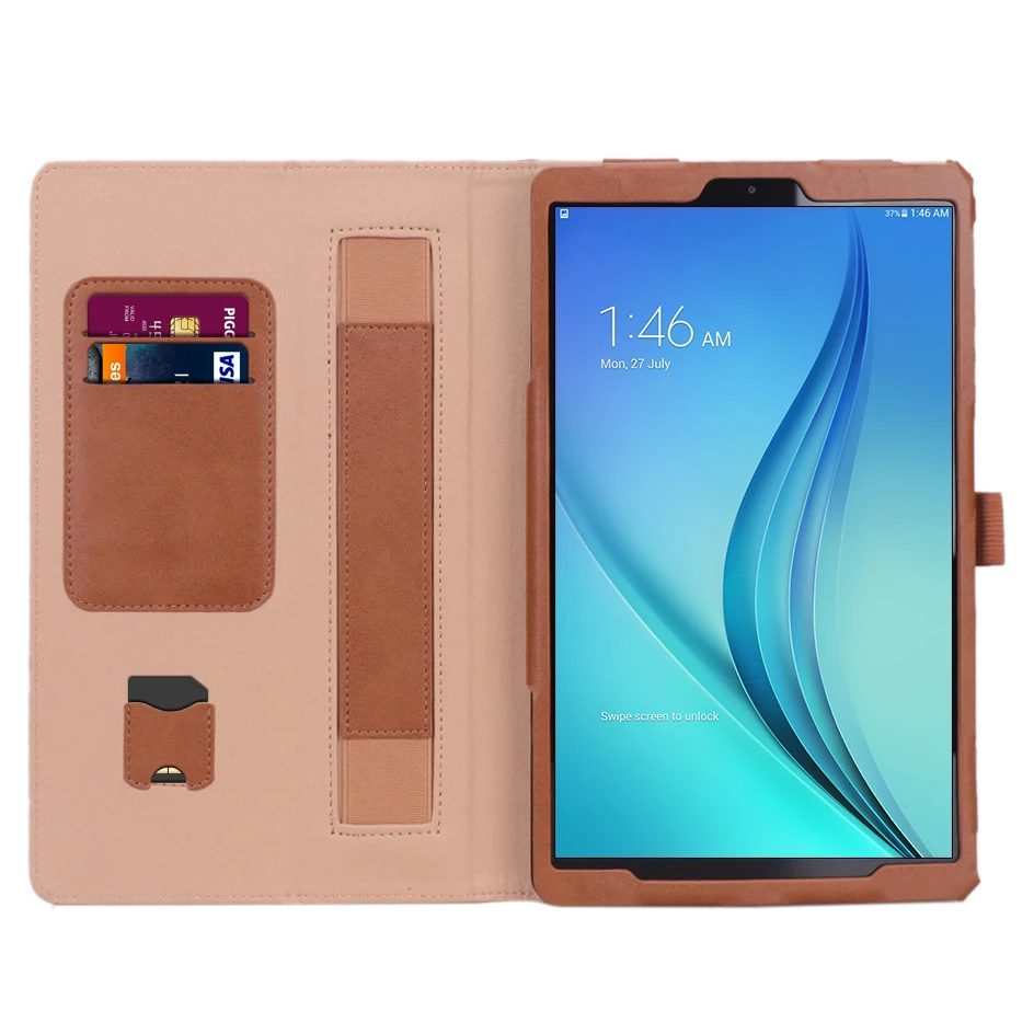Флип-чехол для Samsung Galaxy Tab A 10 1 T510 T515 SM-T510 2019 ПУ с ручкой | Компьютеры и офис
