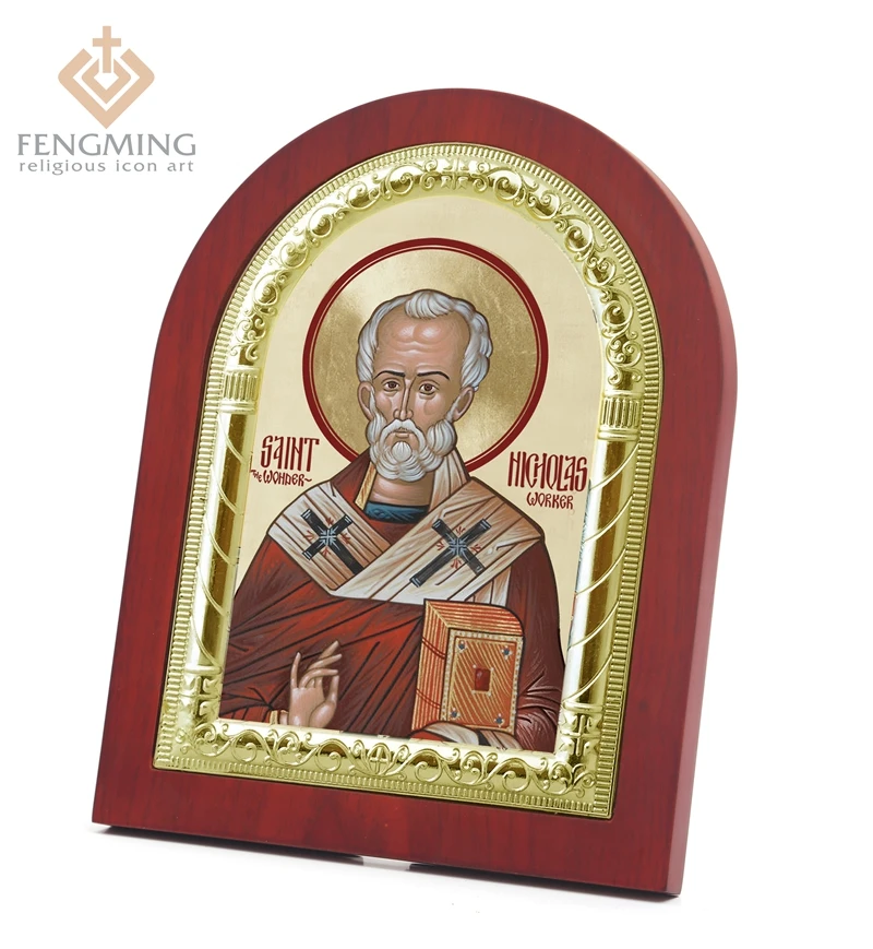 2016 религиозная Серебряная икона Свято nichol Wonderworker русская ортодоксальная Chruch