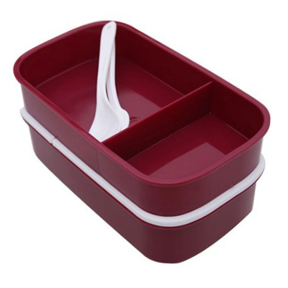 1400 мл большая емкость двухслойная коробка для завтрака пригодная использования
