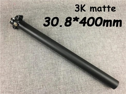 3K matte K Дорога/MTB углерода сиденья сообщения горный велосипед Подседельный штырь 27,2/30,8/карбоновые подушки безопасности 31,6 черный сиденье - Цвет: 3K matte K