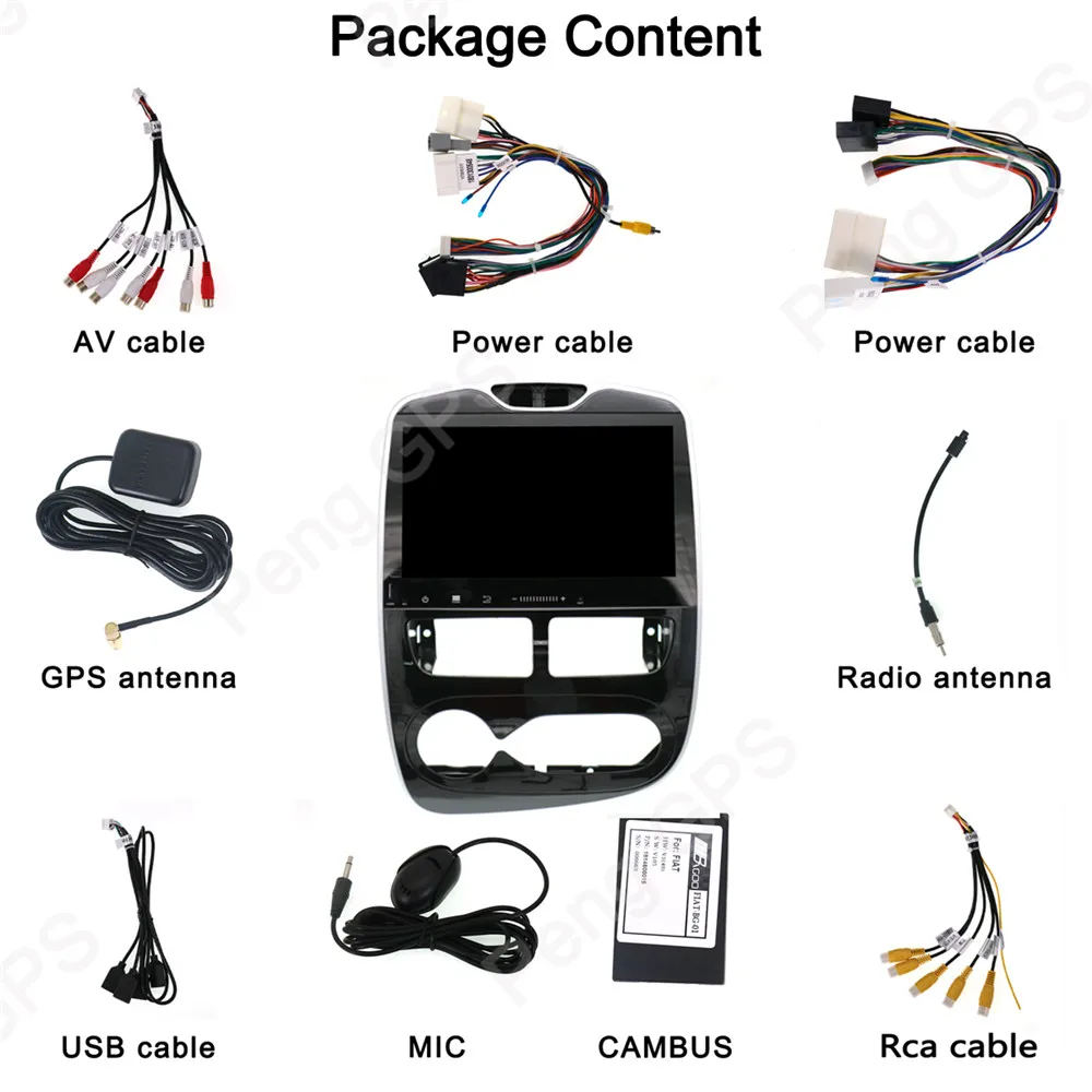 2Din Android 9,0 автомобильный gps-навигация, dvd-плеер для Renault Clio 2013- Octa Core 1024*600 10,1 дюймов ips экран видео головное устройство