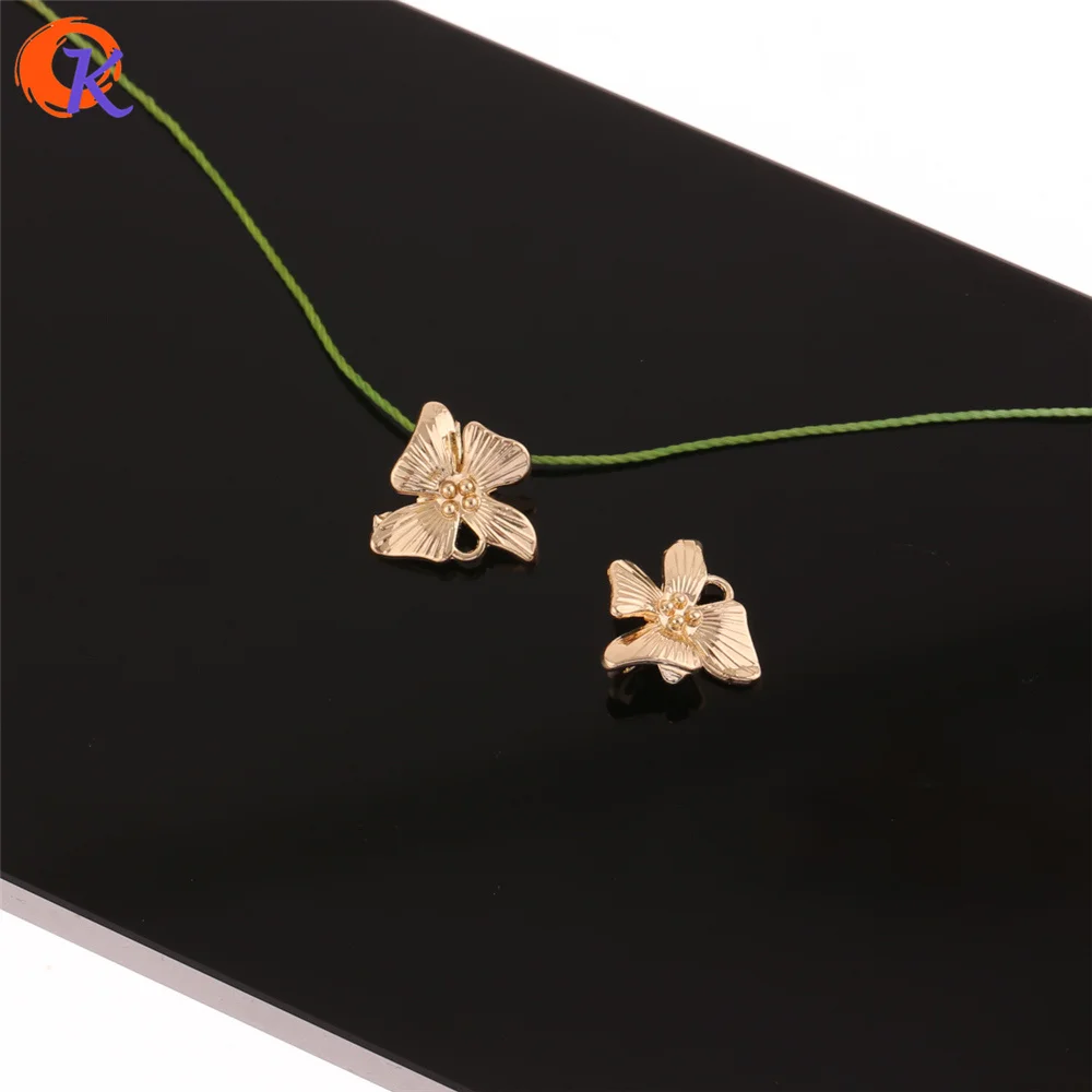 Cordial Design 100Pcs 13*13M Jewelry Accessories/Earrings Parts/Earrings Connectors/Flower Shape/DIY/Hand Made/Earring Findings | Украшения