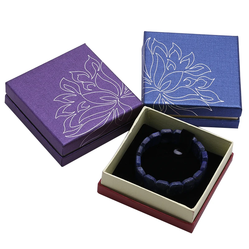 12 шт Золотой лотос коробка ювелирных изделий браслет кулон кольцо ожерелье