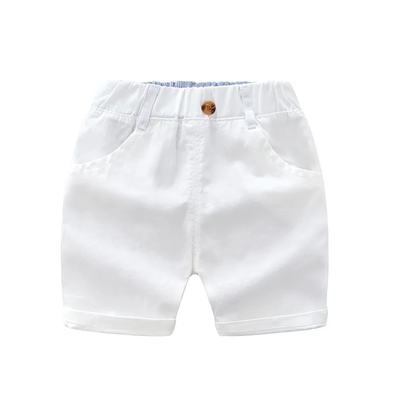 

2019 New Kids Casual Pants For Baby Boys Shorts Summer Cotton Children Shorts Solid Color Baby Boys Clothes 2-6Y
