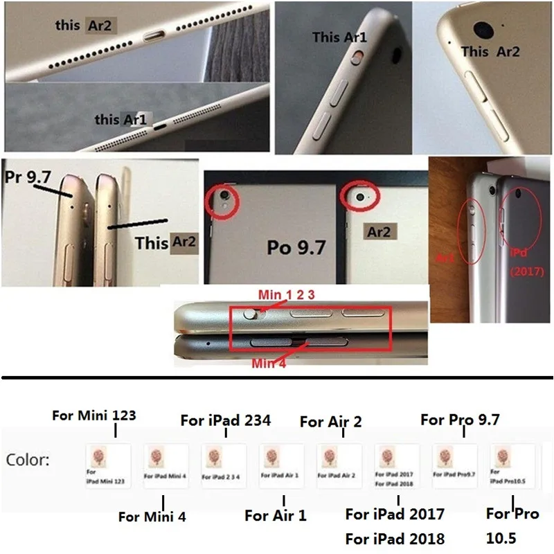 Непрозрачный мягкий чехол QUWIND для iPad Mini 1234 234 2017 2018 Air 1 2 Pro 9 7 10 5|Чехлы планшетов и