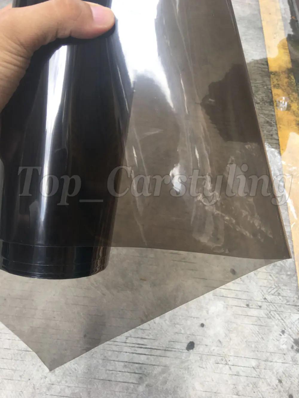 6 рулонов светильник лая черная Дымчатая Тонировочная пленка для автомобиля