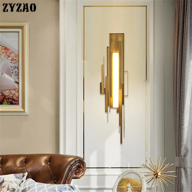 Простой Металлический Настенный светильник в стиле постмодерн креативный