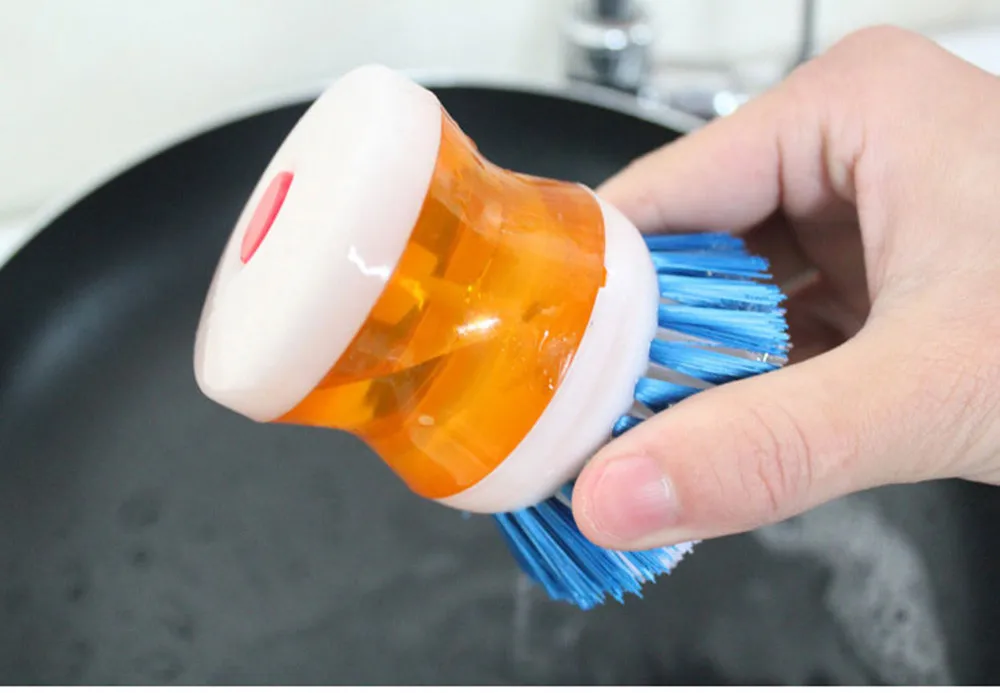 1 шт. новые пластиковые гидравлический стиральная potbrush щетки для чистки посуда домашняя щетка для чистки инструменты Кухня инструмент