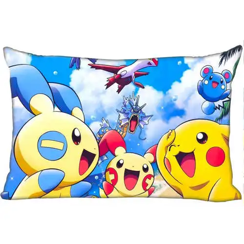 Лучшие наволочки на заказ pokemon(1)@ 1 спальня прямоугольная Наволочка на молнии(с одной стороны)@ 1205-05-06-296 - Цвет: Pillowcase