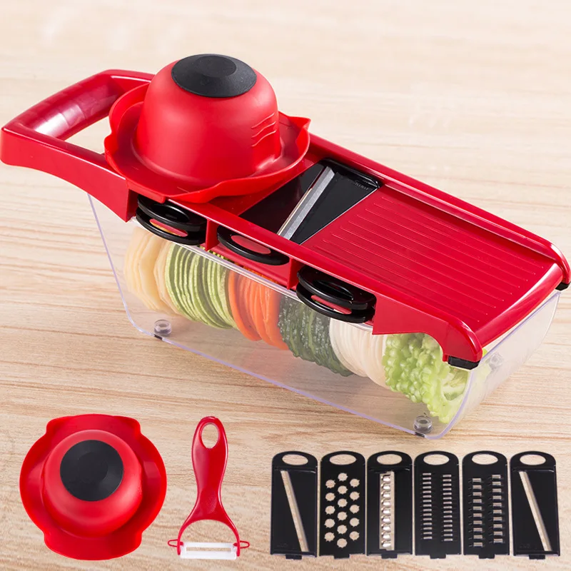 Vegetable Cutter Steel Blade Mandoline Slicer Potato Peeler Carrot Cheese Grater vegetable slicer Kitchen Accessories |