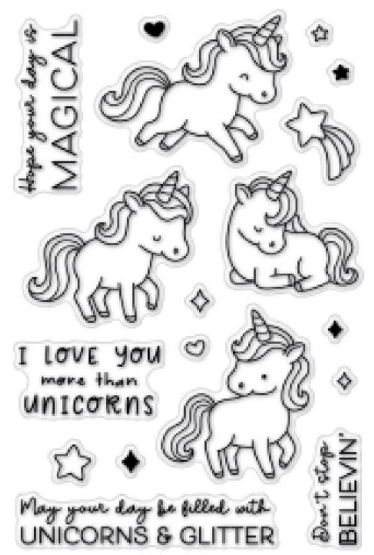 Unicorn stamp Clear Stamp for Scrapbooking Transparent Silicone Rubber DIY Photo Album Decor 868 | Дом и сад