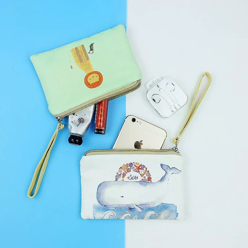 Fashion 1PC New High Quality Canvas Cartoon For Phones Coins Day Clutches Coin Purses Storage Bags Home Organization | Дом и сад