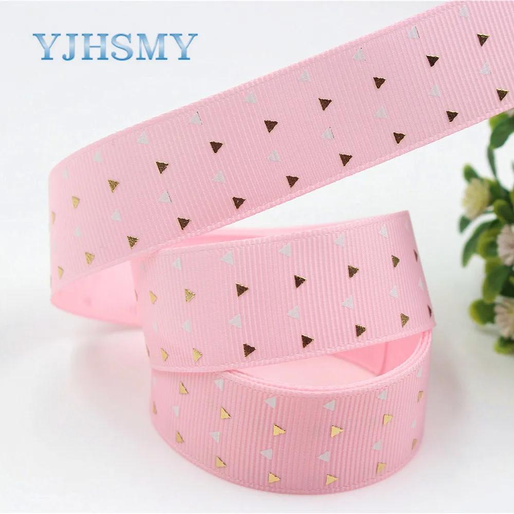 YJHSMYG D-171005-670 22 мм 5 ярдов розовые бронзирующие Ленты Термотрансферная печатная