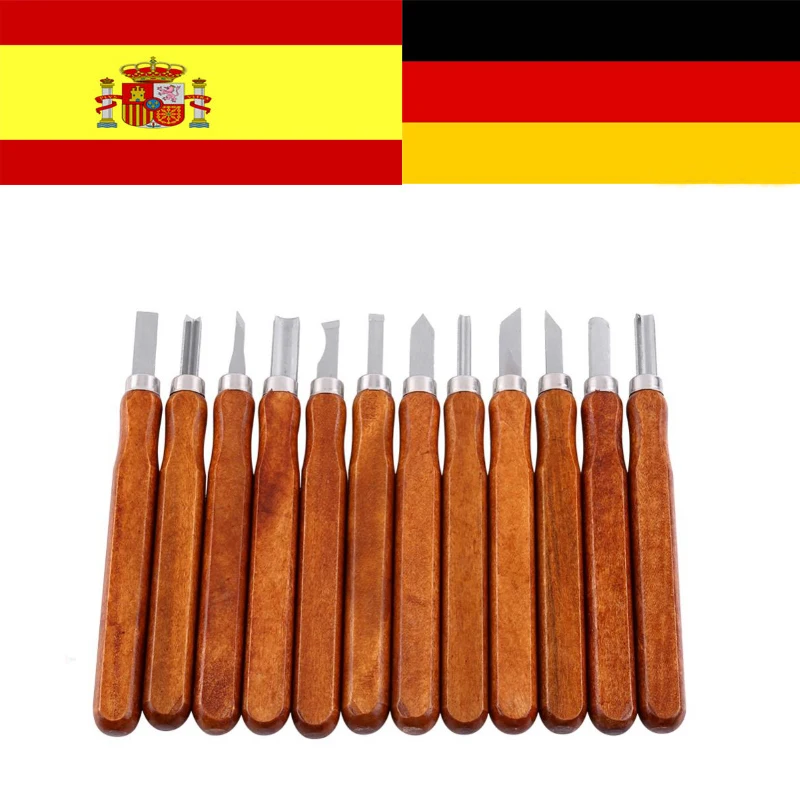 

12pcs/Set Wood Carving Blades Set Hand Wood Carving Chisels for Woodworking DIY Tools formones y gubias chisel intagliare legno