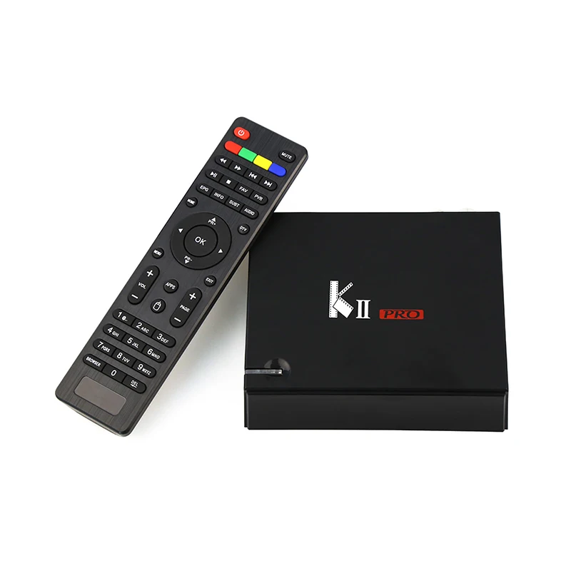Кии PRO Android ТВ коробка DVB-S2 DVB-T2 Amlogic S905D 4 ядра K2 Оперативная память 2G Встроенная 16G 2