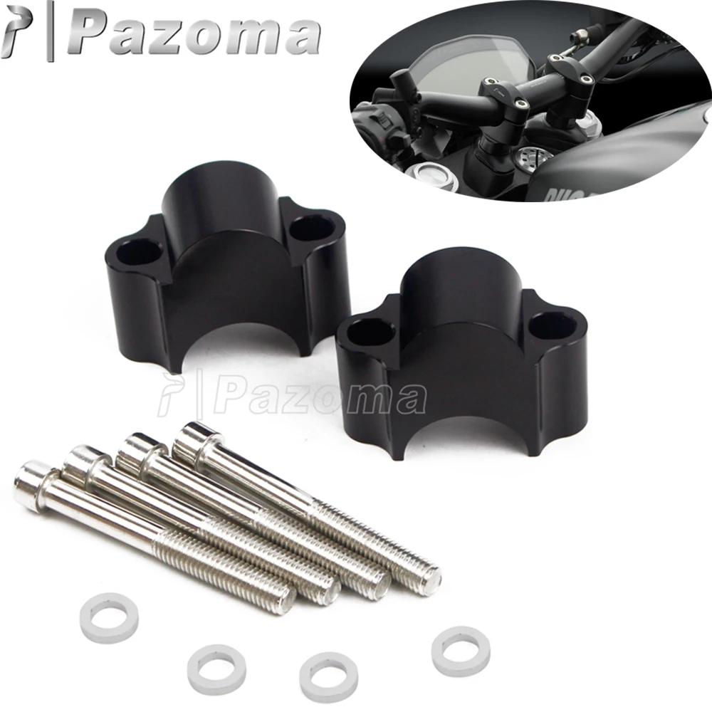 Черный руль для мотоцикла стояк бездорожья 30 мм подъемная ручка барные стояки 7/8