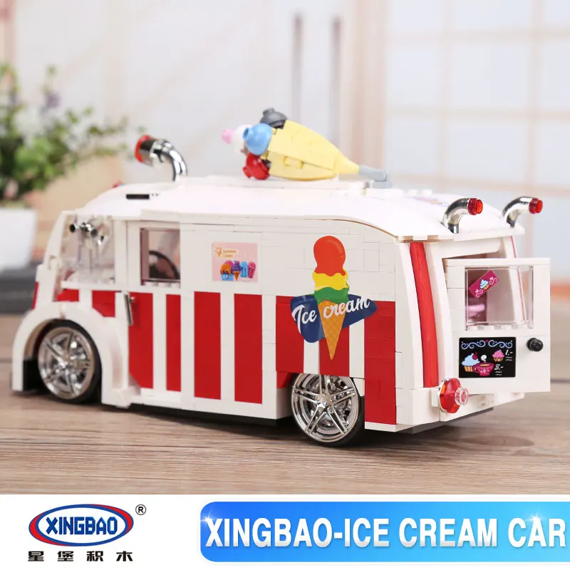 XINGBAO 08004 Compatib LegoSet Creator машина для мороженого строительные блоки кирпичи детские