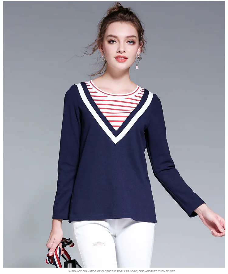 Новая модная женская трикотажная футболка Kerrilado в полоску с длинным рукавом и