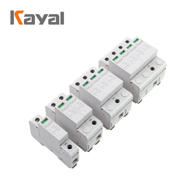 Подлинная Kayal SPD 24v 40ka 80Ka 100Ka Защита от перенапряжения AC 275v 3p + n устройство защиты