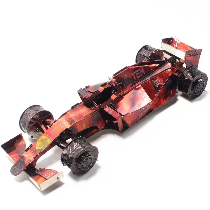 Новый 3D металлические головоломки Racing пазлы из нержавеющей стали DIY сборка