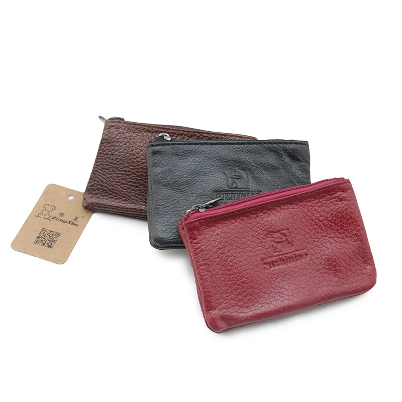 Модные двойные молнии мужские домохозяек бумажники для автомобильных ключей