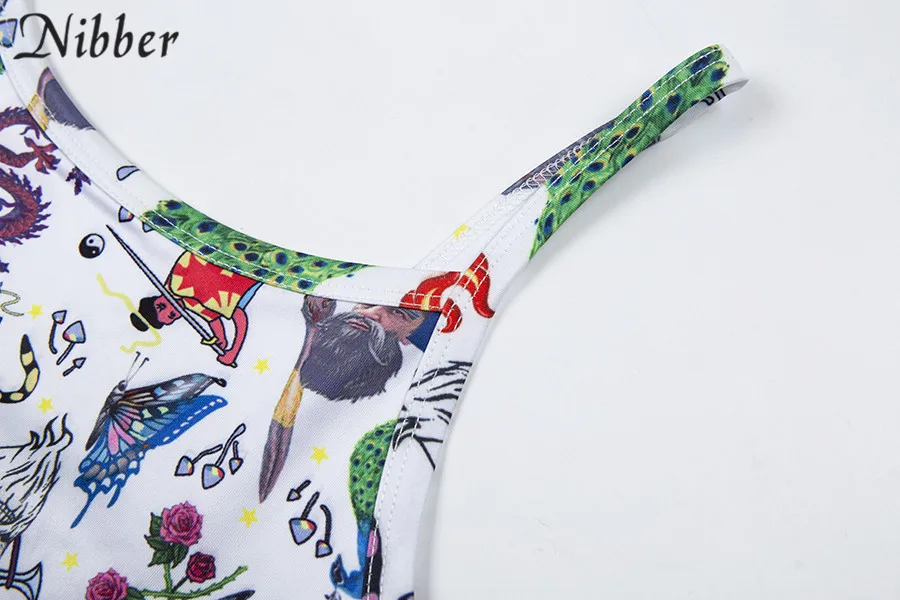 Nibber2019summer милый молочный шелк с принтом короткий топ Женская рубашка camis модная базовая без рукавов стрейч-Футболка женская повседневная майка