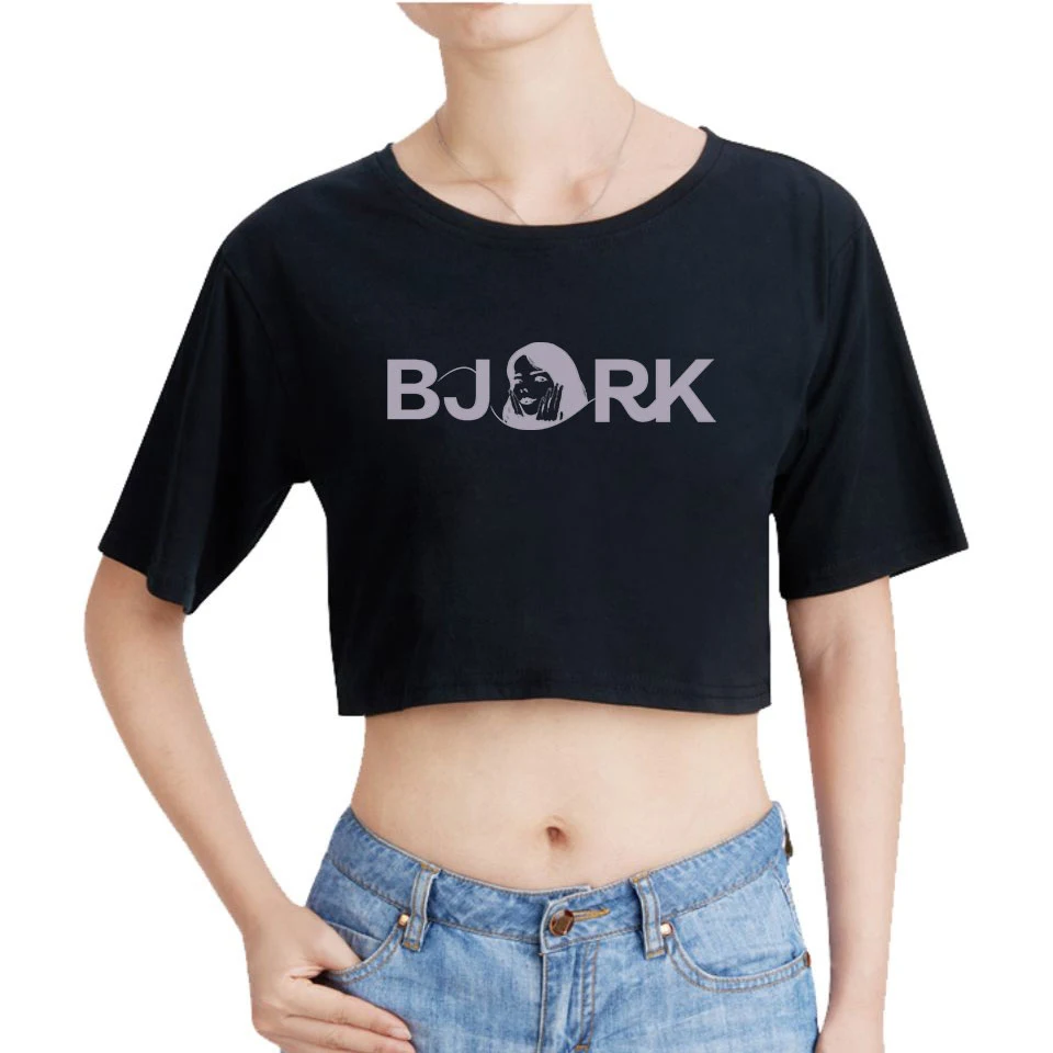 2019 год исландские Каннские фильмы queen: Bjork женские кроп топы с принтом футболка