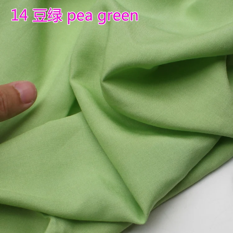 

Зеленый горошек вискоза Ткань хлопковая ткань шелк искусственный юбка из хлопчатобумажной ткани 60 "широкий проданный Bty Бесплатная доставк...