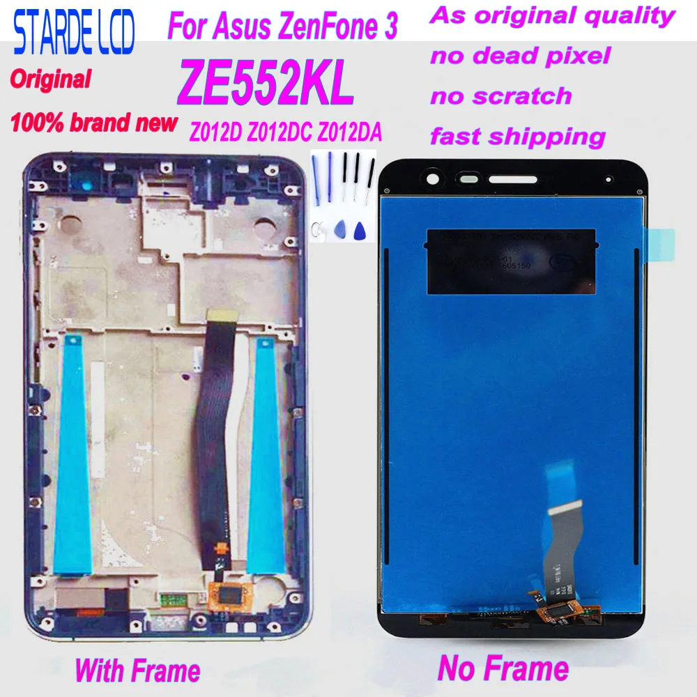 Оригинальный 100% Новый 5 дюймовый для Asus ZenFone 3 ZE552KL Z012DA Z012D Z012DC Полный ЖК дисплей +