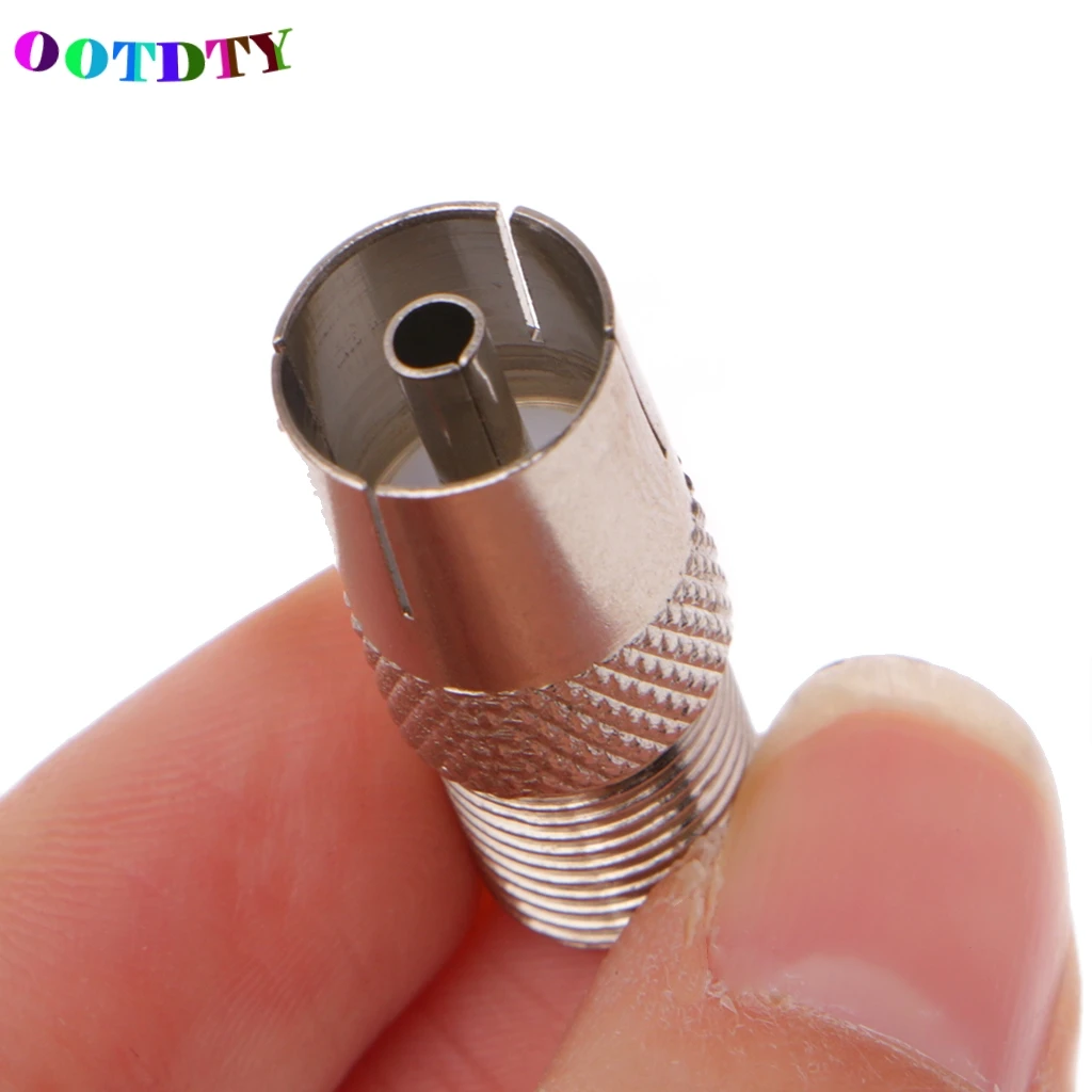 OOTDTY 10 шт. F Тип гнездо для ТВ PAL Женский Разъем RF коаксиальный разъем адаптера |