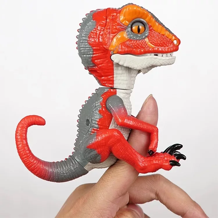 Игрушечный динозавр кончик пальца Динозавров Рождество новая игрушка голос игрушечный динозавр электронные интеллектуальные тактильные палец динозавров