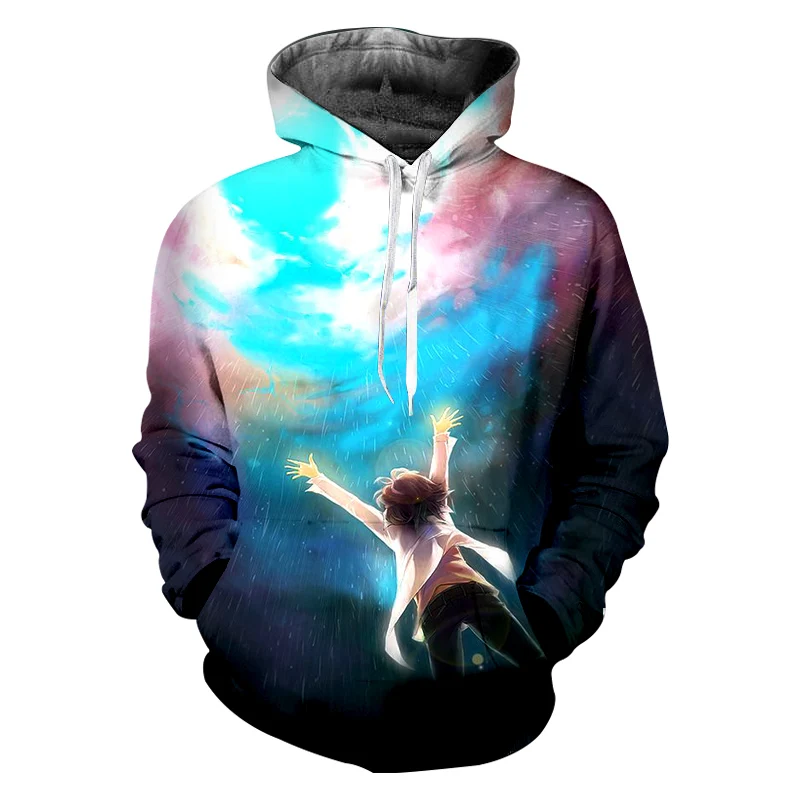 

UJWI Man Brand Hoody Galaxy Space Hoodie 3D Funny Print Tops Men's Fashion Sweatshirt With Hood Hombre Hip Hop Hooded Pullovers