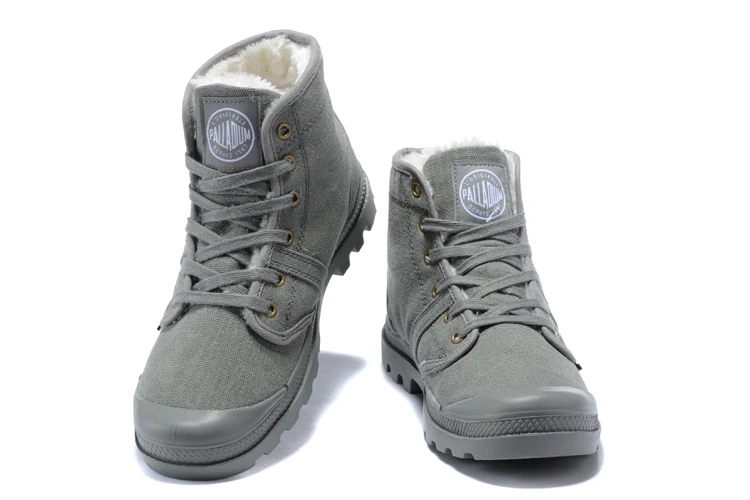 PALLADIUM Pampa/плюшевая теплая парусиновая Повседневная обувь ковбойская Зимняя