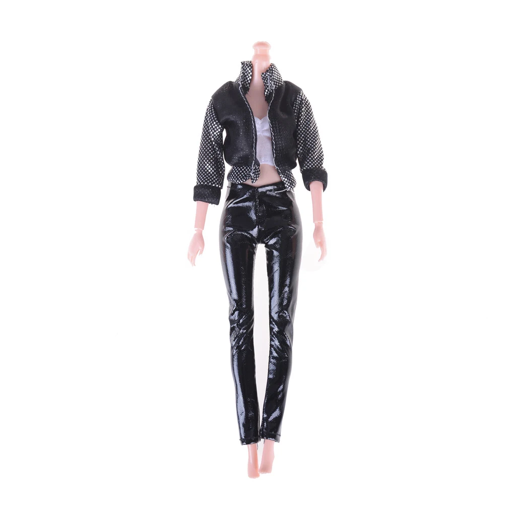 1 комплект брюки пижама пальто + жилет для куклы Барби стиль жизни костюм ветровка