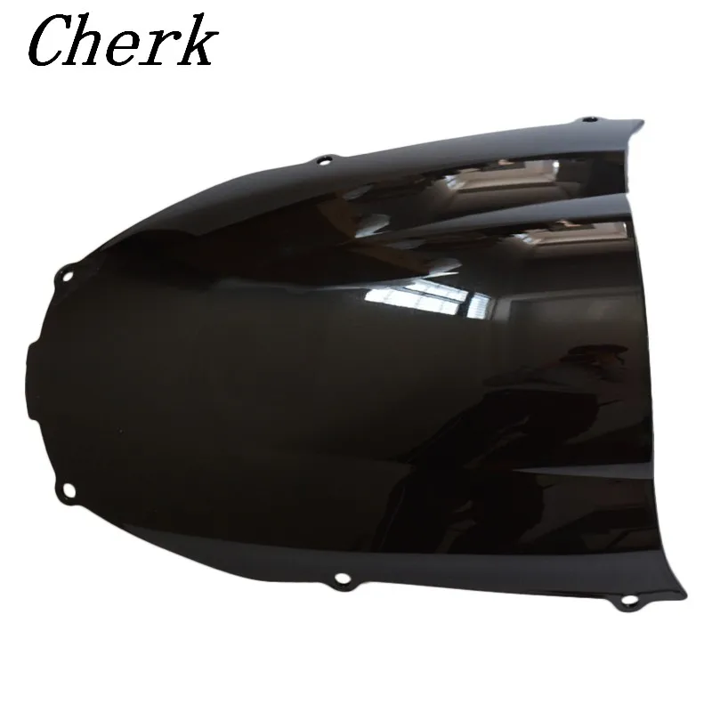 Мотоцикл черный ветровое стекло двойной пузырь для KAWASAKI Ninja ZX6R ZX636 2000-2002 00 01 02 |