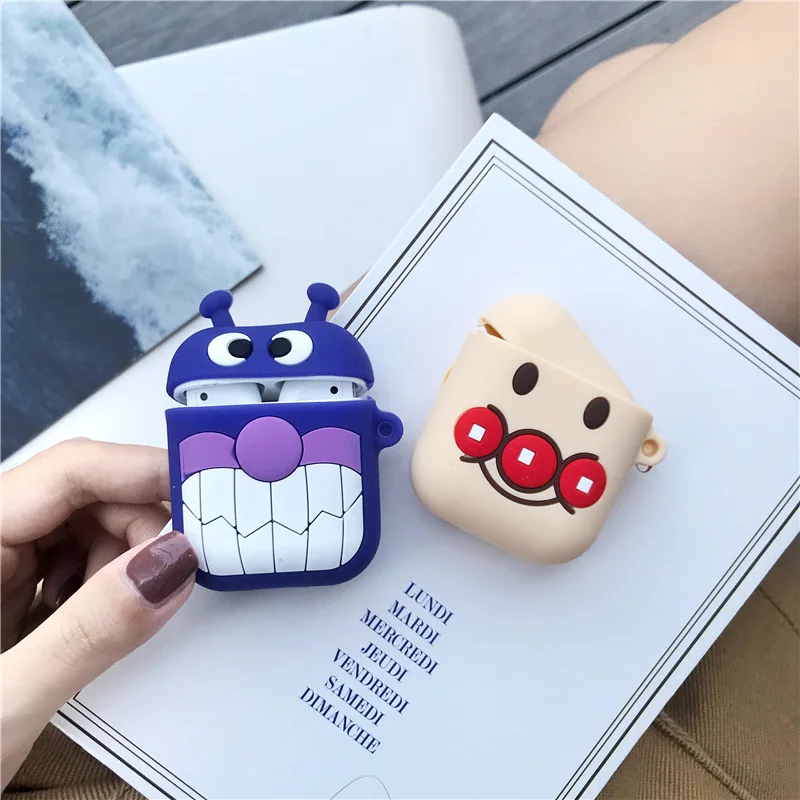 Силиконовый чехол для Apple Airpods, милый чехол, защитный чехол, Bluetooth, чехол для наушников, для airpods, 2 сумки, зарядная коробка, Микки, Минни