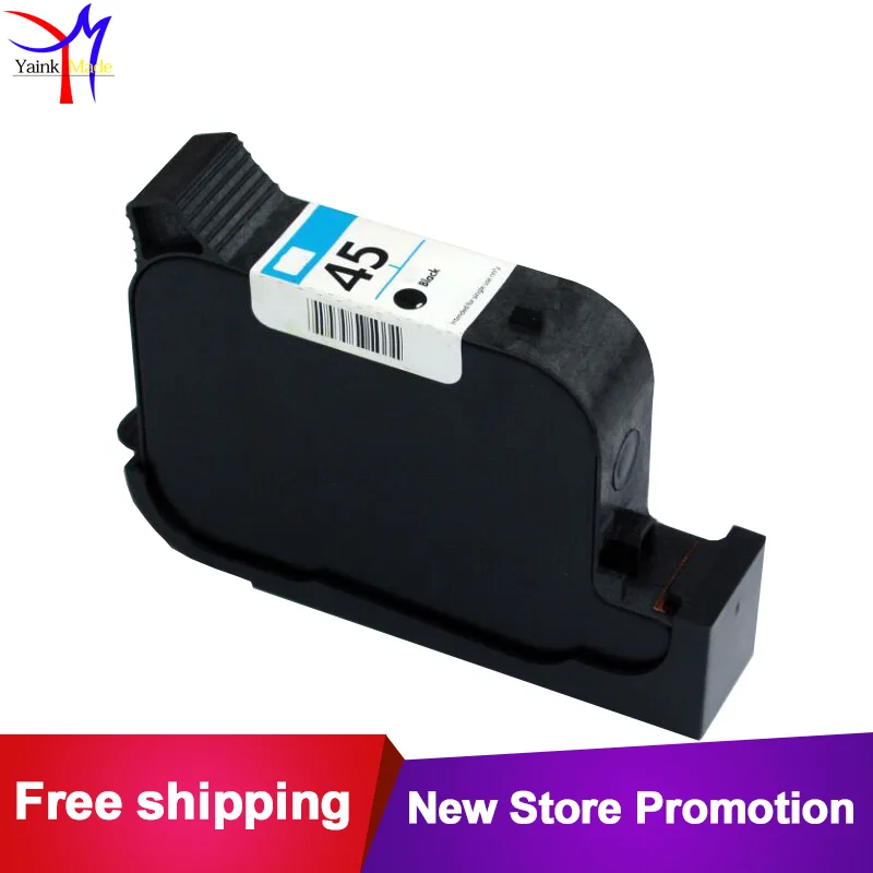1PK 45 заменяемая картридж 51645A для HP45 плоттеры чернильный 720C 712 712c с пигментными