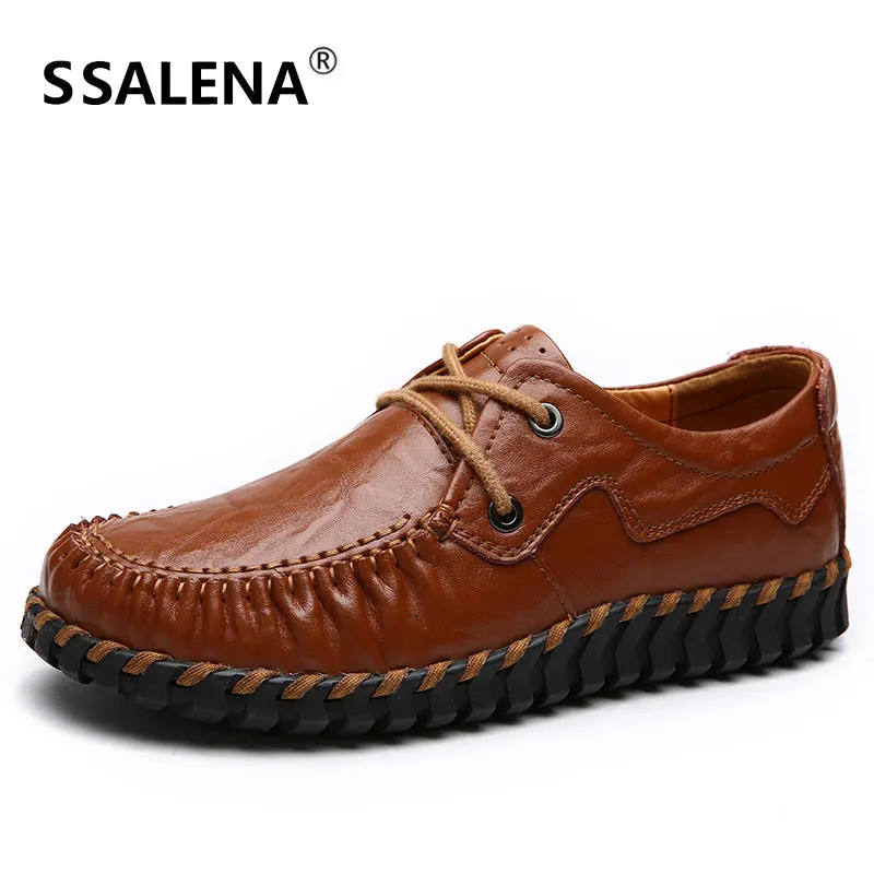 Для женщин Повседневное на шнуровке Мокасины Туфли без каблуков весенние Slip On