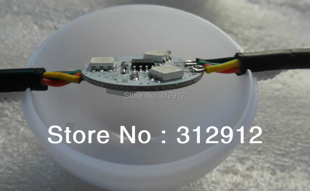 40 шт. 50 мм WS2811 полноцветные молочные шарики Водонепроницаемые вход 12 В