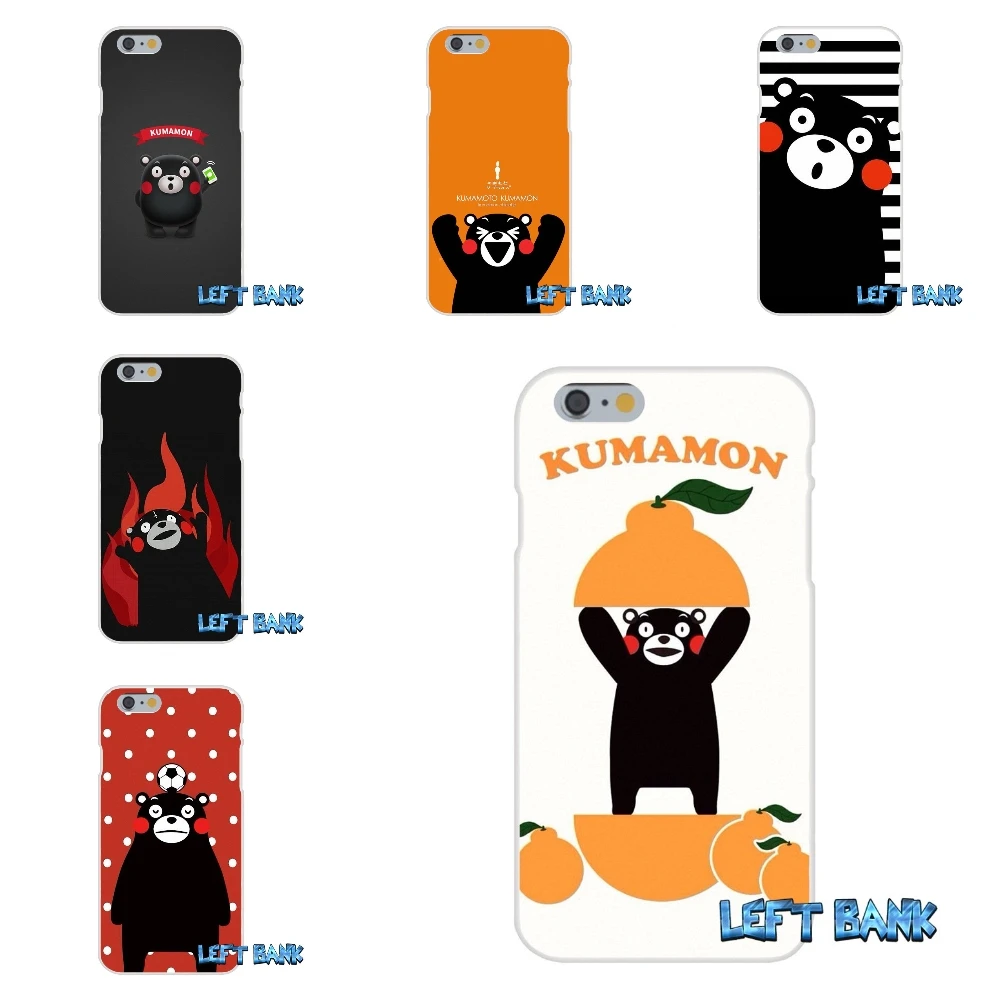 Kumamon Мягкий Силиконовый ТПУ Прозрачный чехол для Samsung Galaxy Note 3 4 5 S4 S5 MINI S6 S7 edge|case for