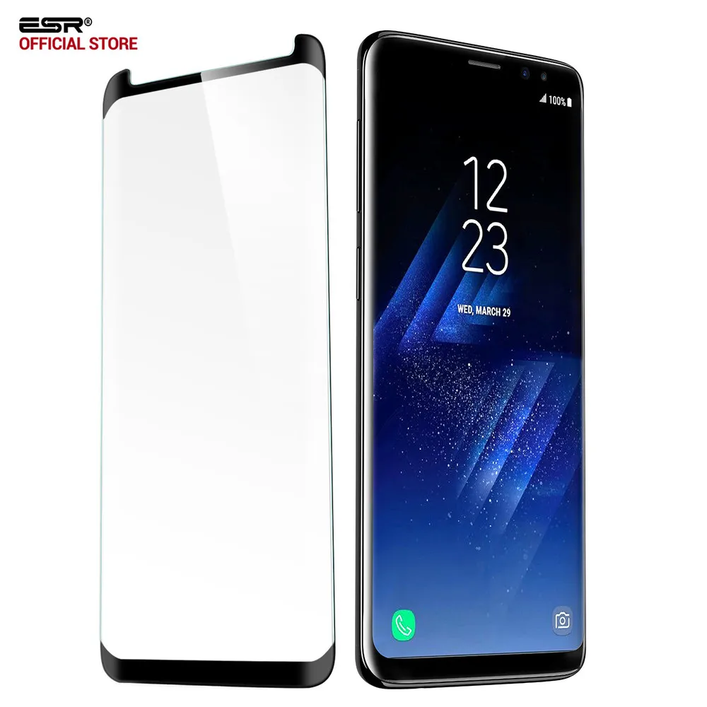 ESR Защита экрана для samsung Galaxy S9 Plus закаленное стекло 3X более сильная 3D изогнутая Защитная пленка для samsung S9 стеклянная пленка