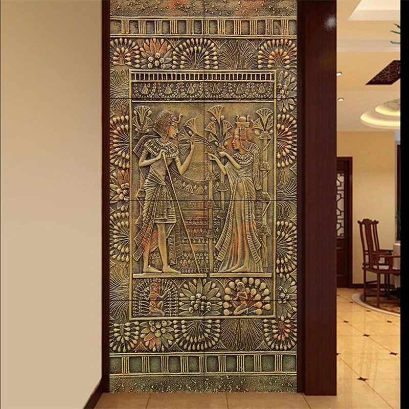 Beibehang пользовательский гостиной Древняя египетская культура Ресторан гостиная