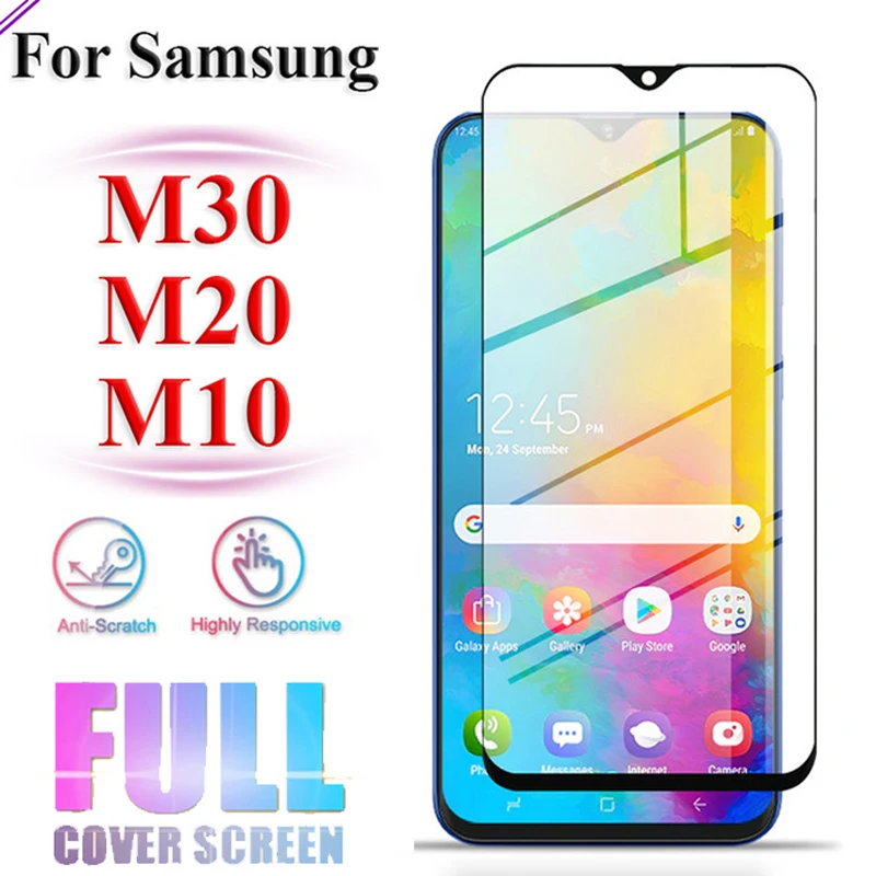 Защитное стекло для samsung galaxy m20 m10 m30 Закаленное пленка gaxaly tremp glaxay 20 m 10 30m защита